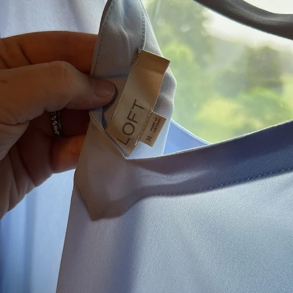 Elegant Sheer periwinkle Women's Top - Picture 3 of 3